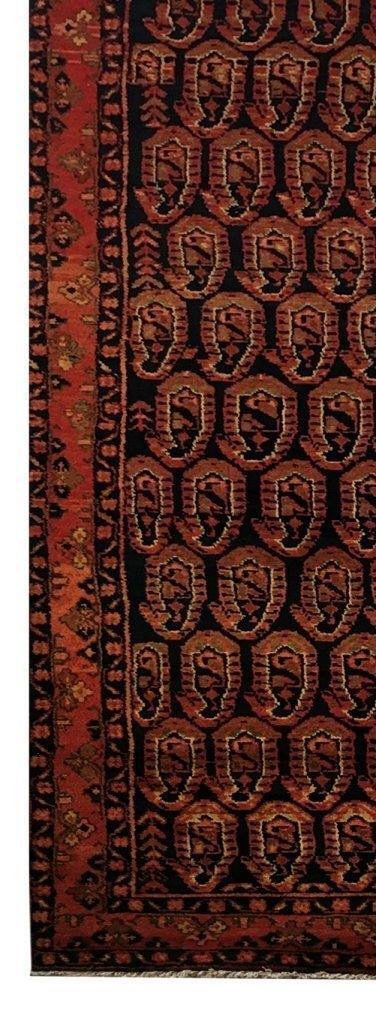 4′ x 17′ Brown Rust Traditional Hamaadan Rug 81531