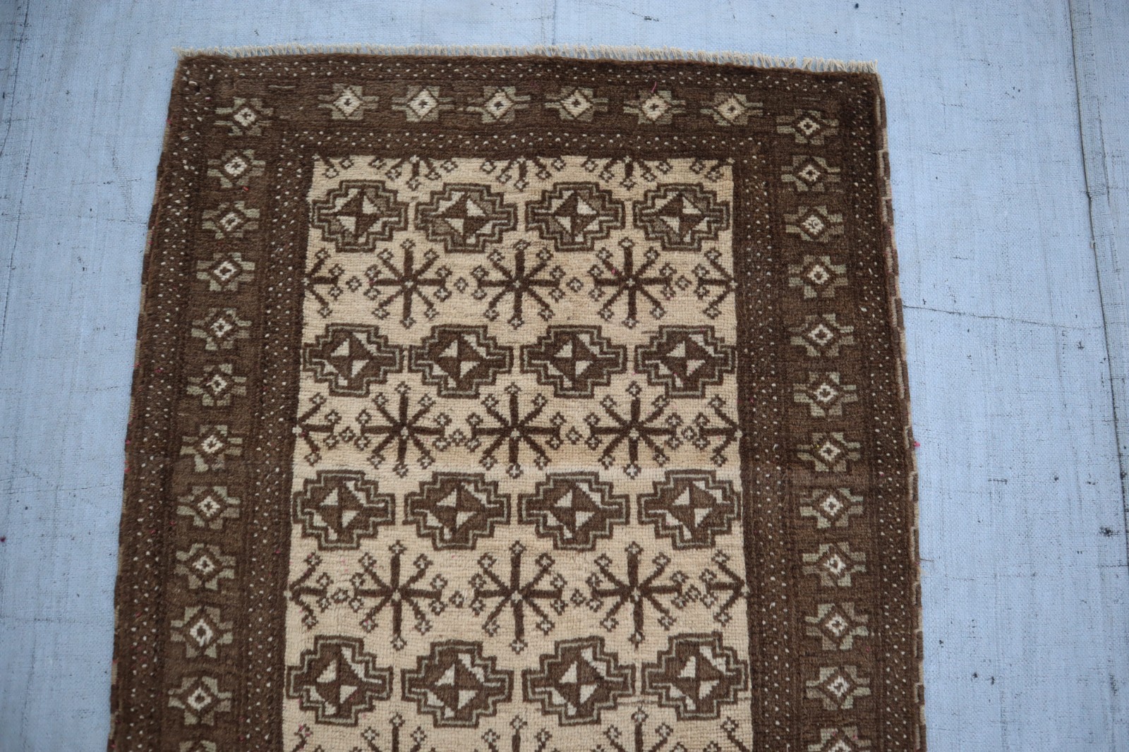 2’8×5’0 ft Beige Handmade Muted Neutral Rug/ Oriental Rug/ Vintage Entryway Rug