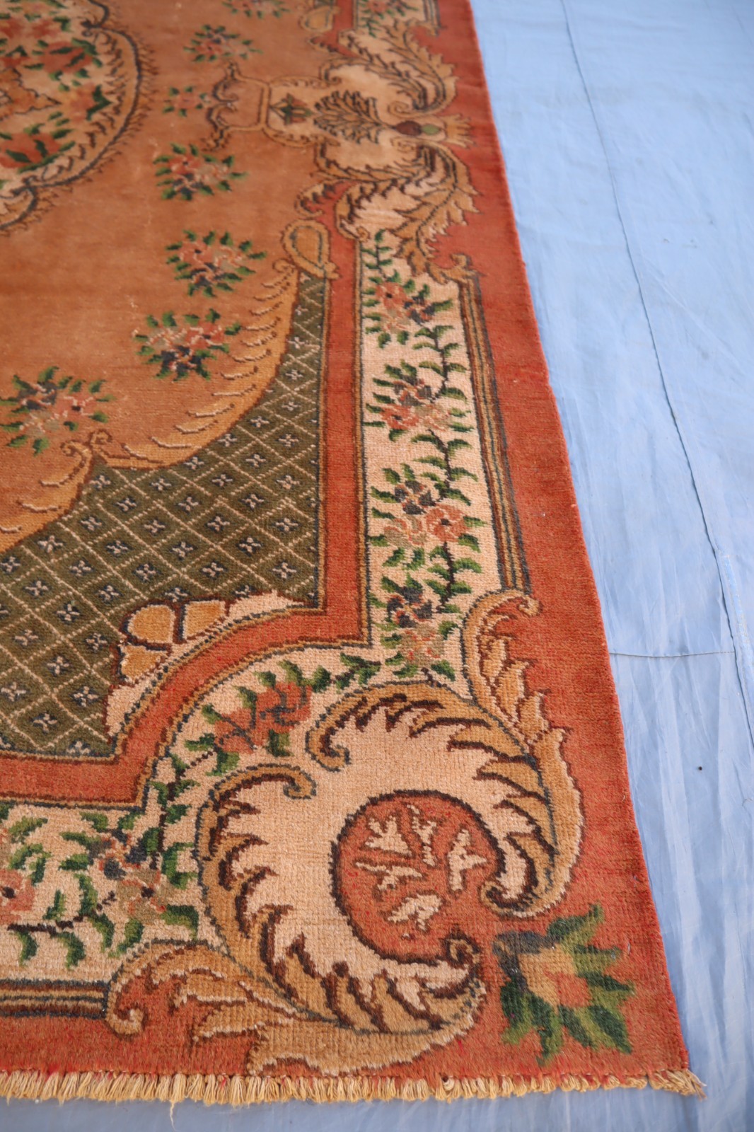 5’6×9’3 ft Afghan Handmade Veg dyes Wool Serapi Area Rug, Rug for Living Room