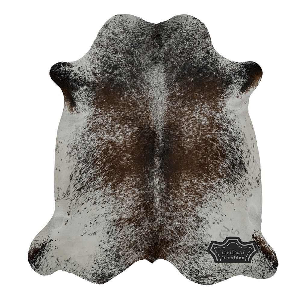 Real Cowhide Rug in Multicolor Speckled | Large 6′ x 7′