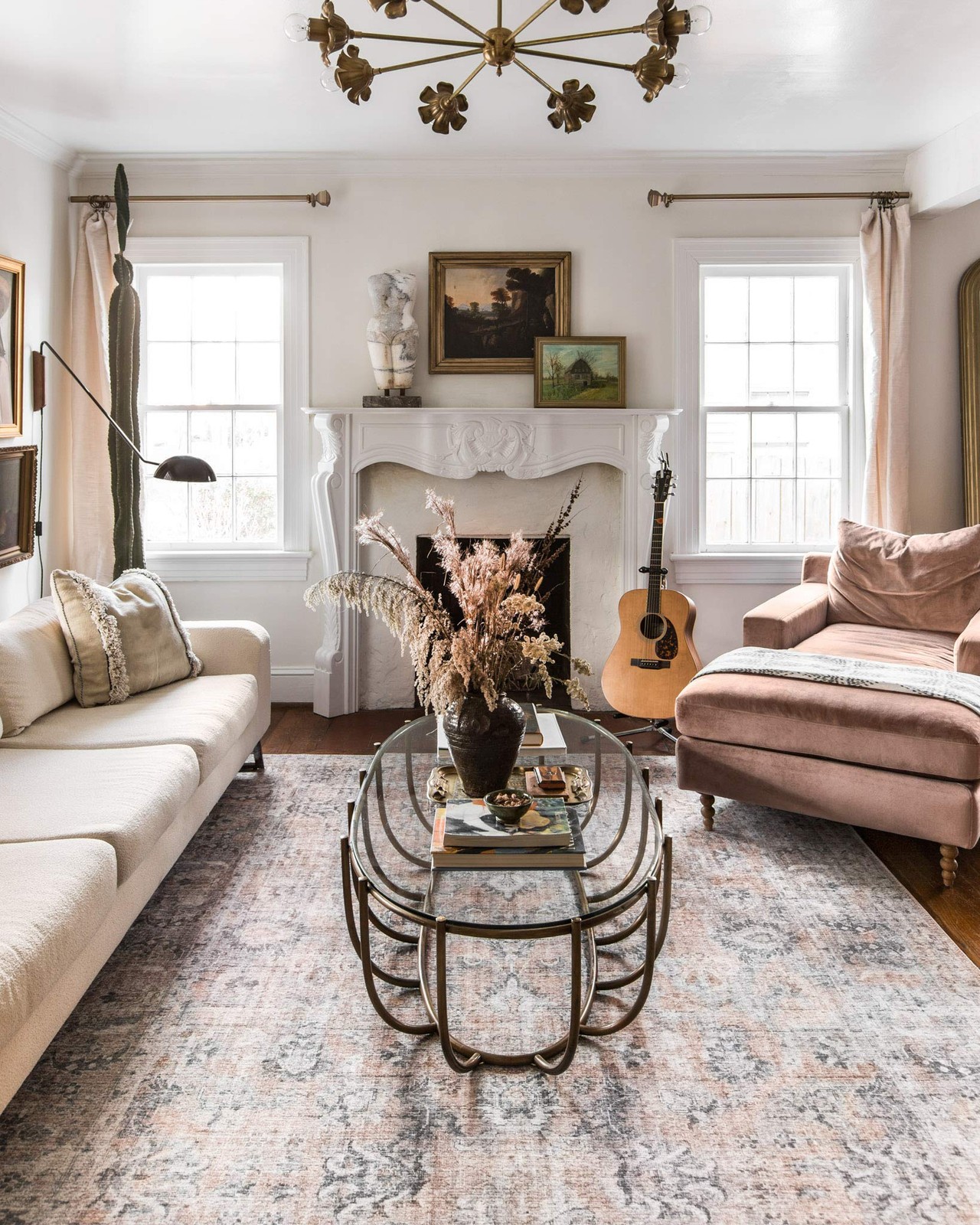 Loloi Skye Collection SKY-01 Blush/Grey 9′-0″ x 12′-0″ Area Rug
