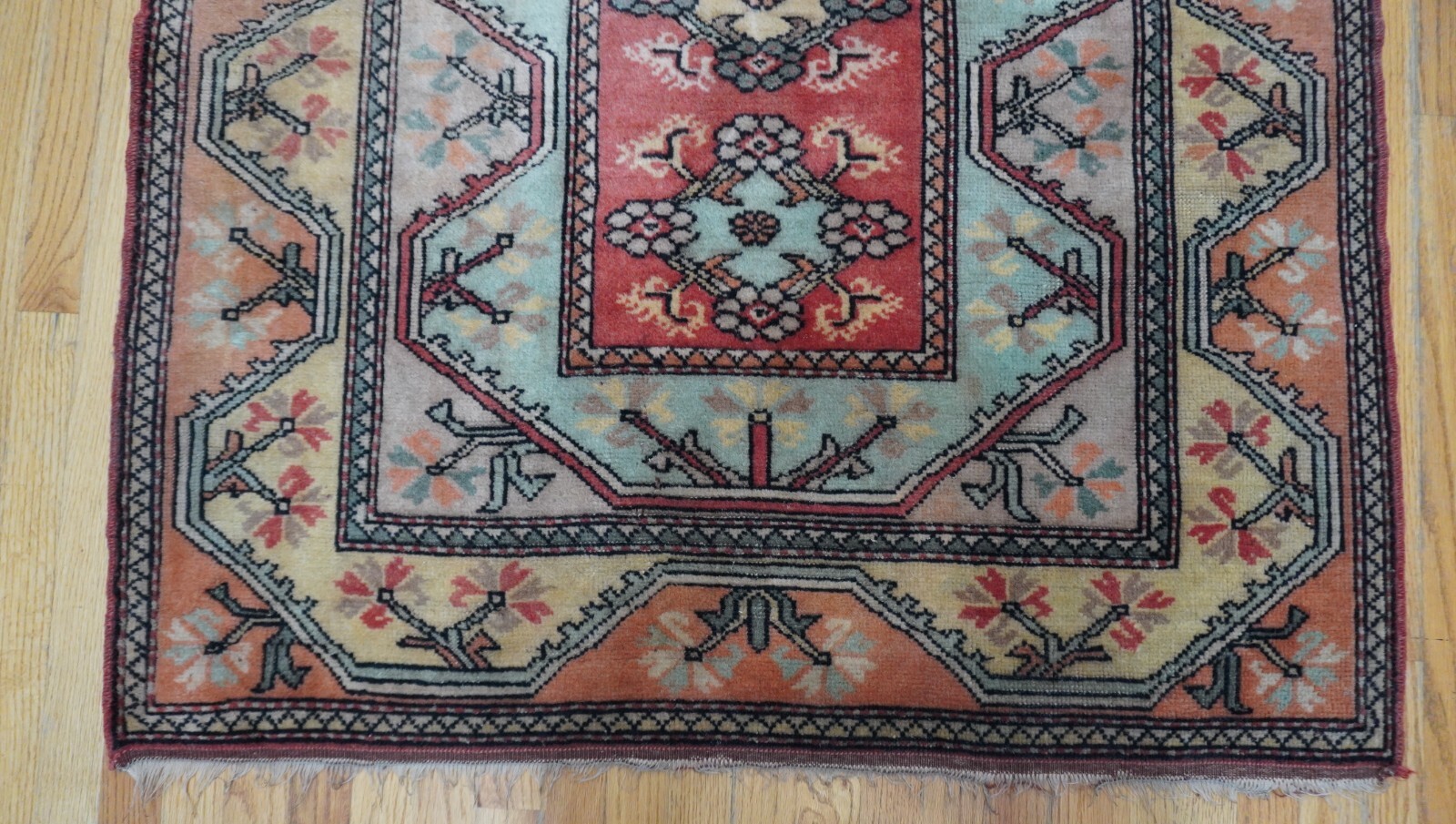 4′ x 6’3″ Antique Turkish Hand Knotted Wool Oriental Rug