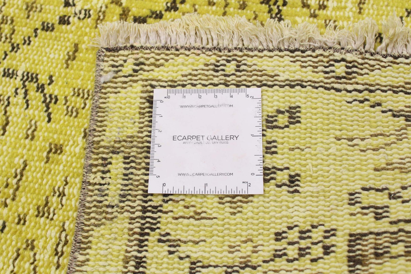 Traditional Hand-knotted Area Rug 5’1″ x 9’6″ Yellow Oriental Carpet