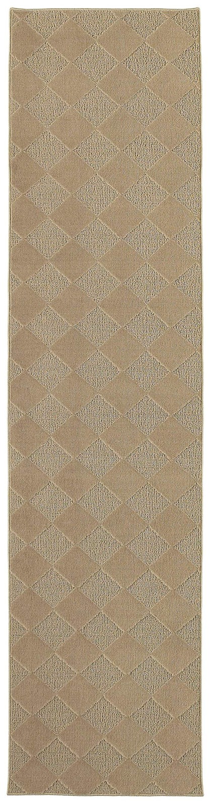 Diamond 3 ft. x 12 ft. Area Rug Tan