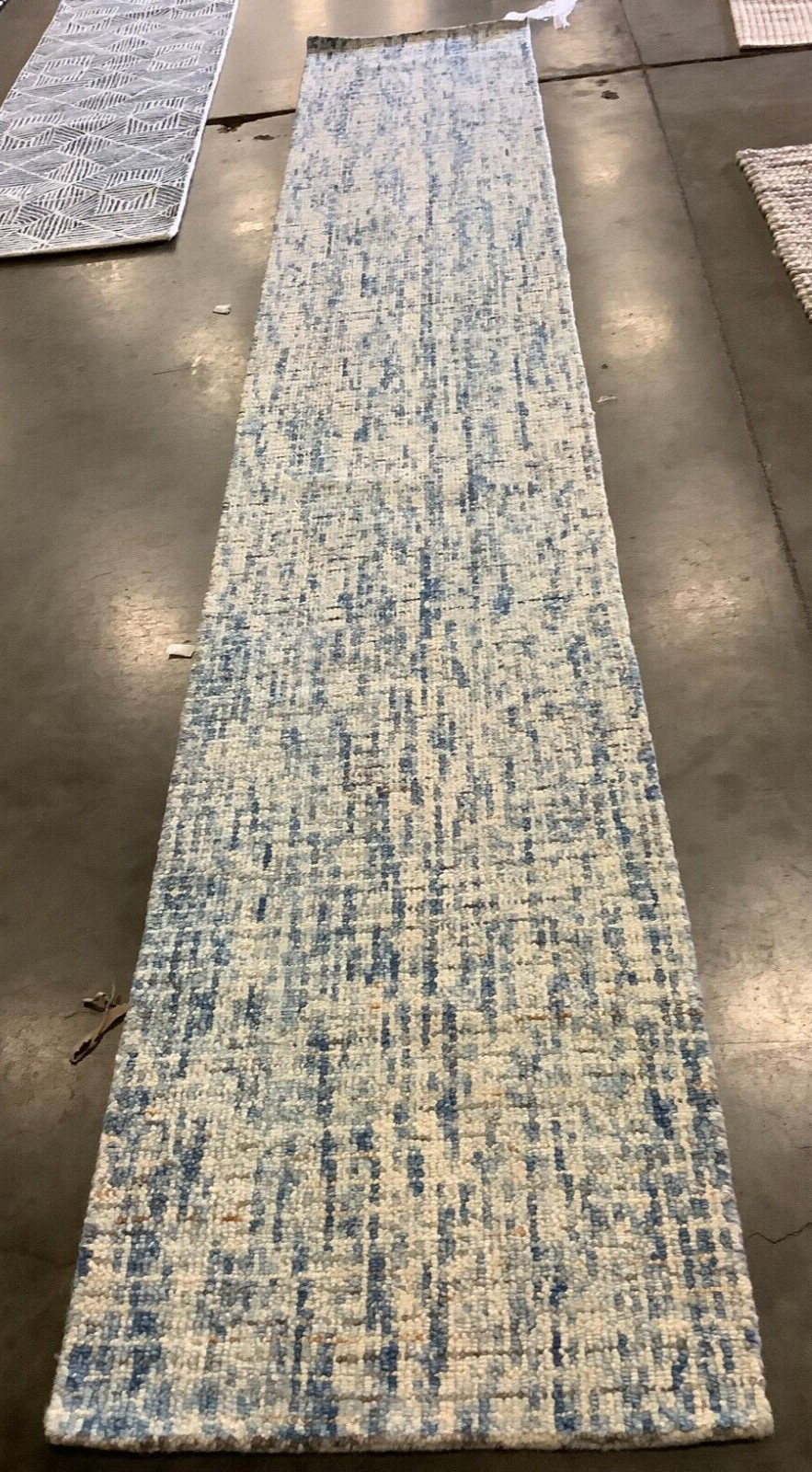 DARK BLUE / RUST 2′-3″ X 14′ Flaw in Rug, Reduced Price 1172664035 ABT468C-214