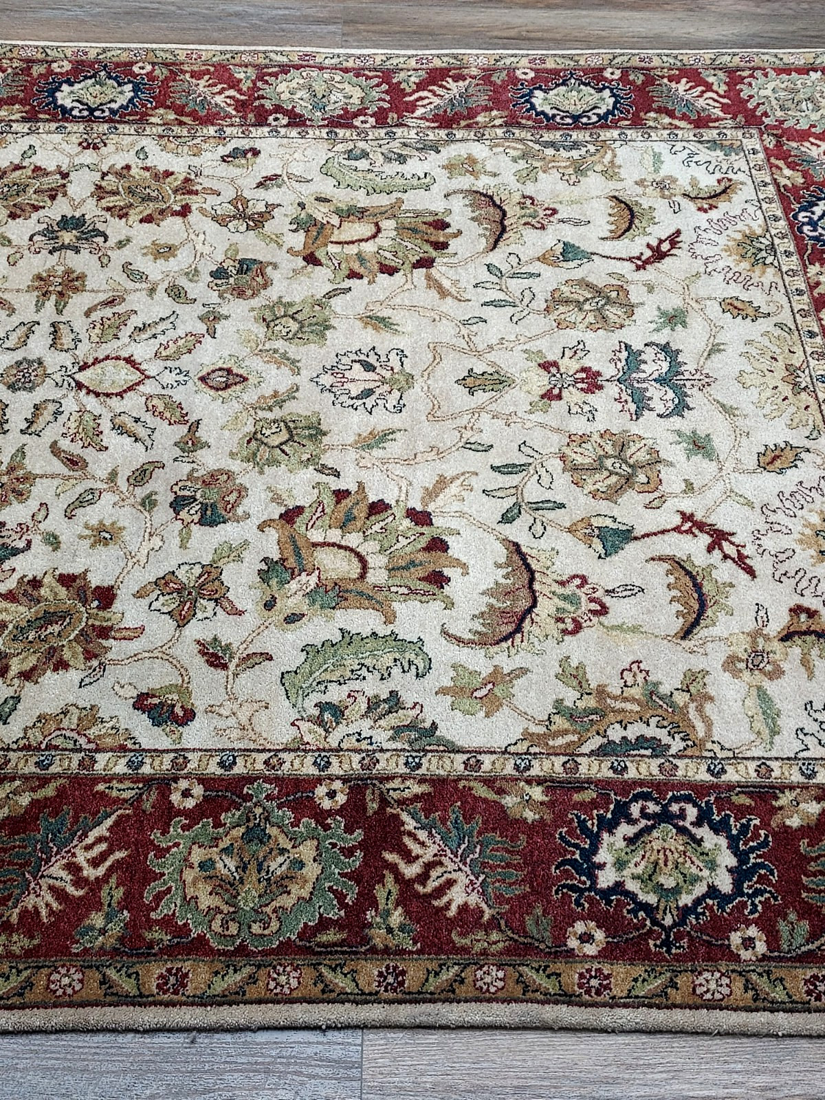 Turkish Silk And Wool HandMade Bohemian RoyalClassic Design,Turkish Rug6x9.5Ft