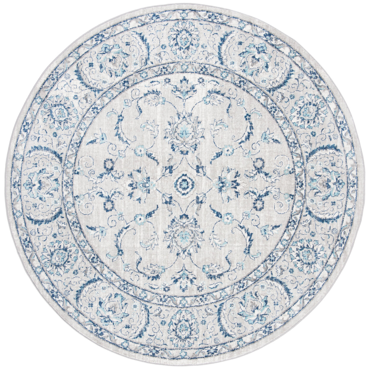 SAFAVIEH Brentwood BNT854G Light Grey / Blue Rug