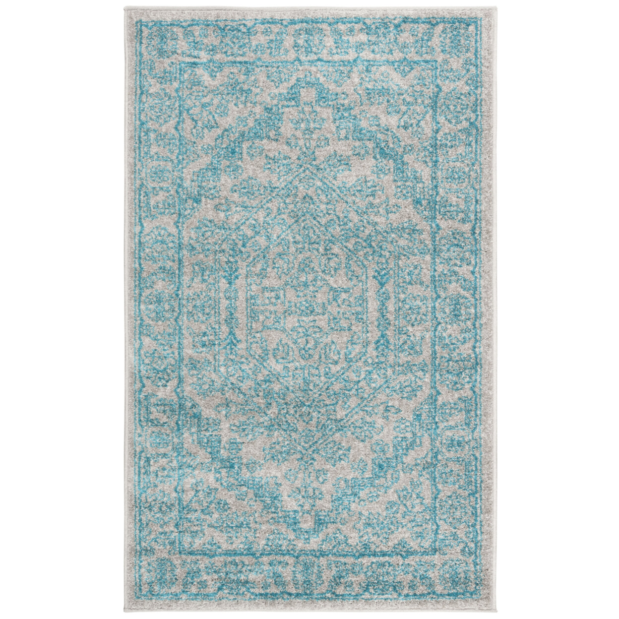 SAFAVIEH Adirondack ADR108L Light Grey / Teal Rug