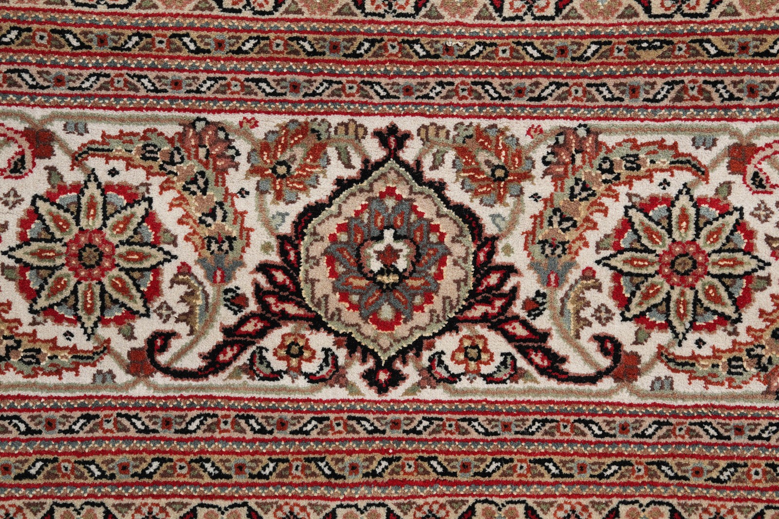 9.8 x 13.2 Wool and Silk Mahii Tabriiz Rug #F-4163