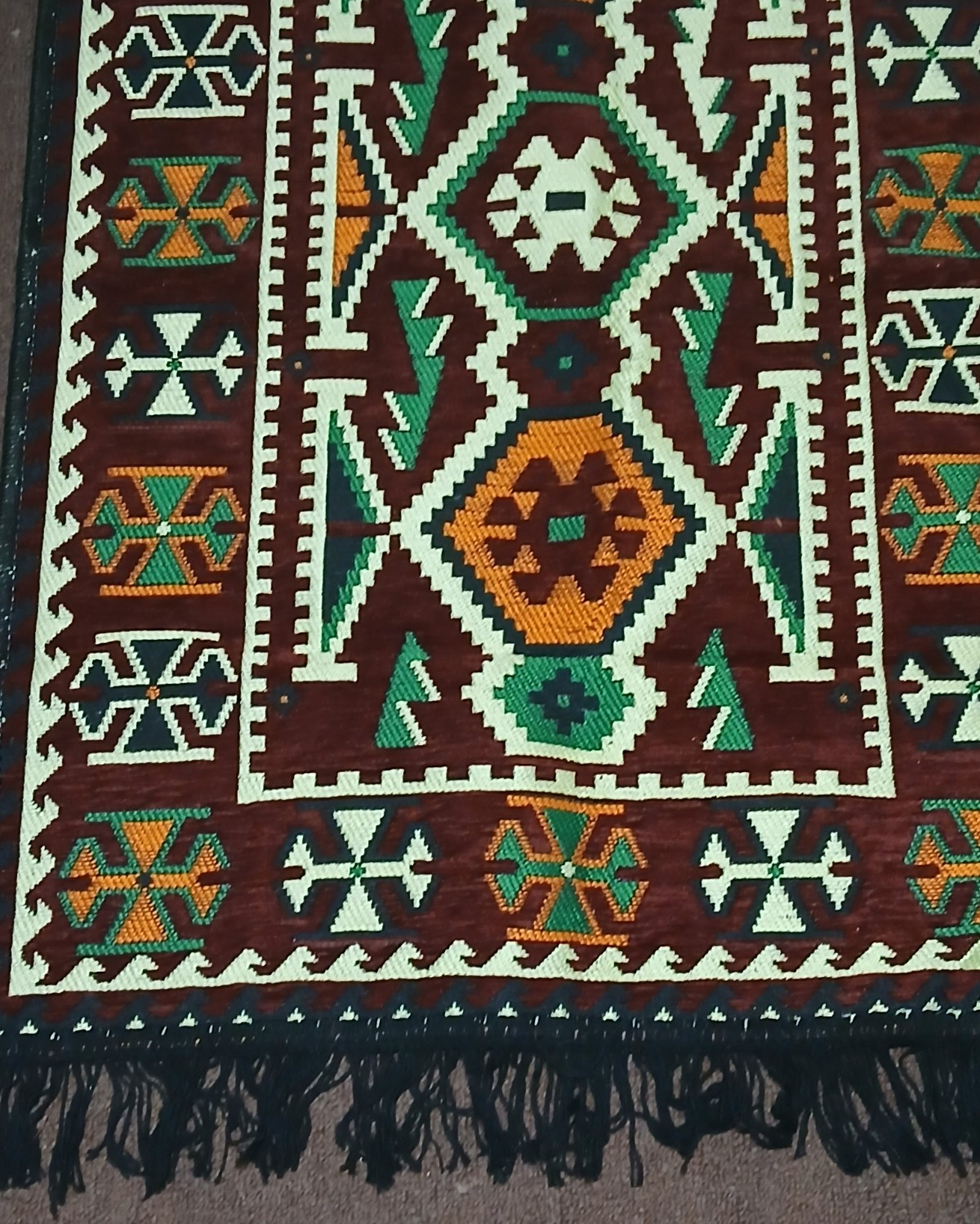 Traditional Old Style Turkish Kilim Small Rug Carpet 1.96ft x 2.9ft Vintage Look