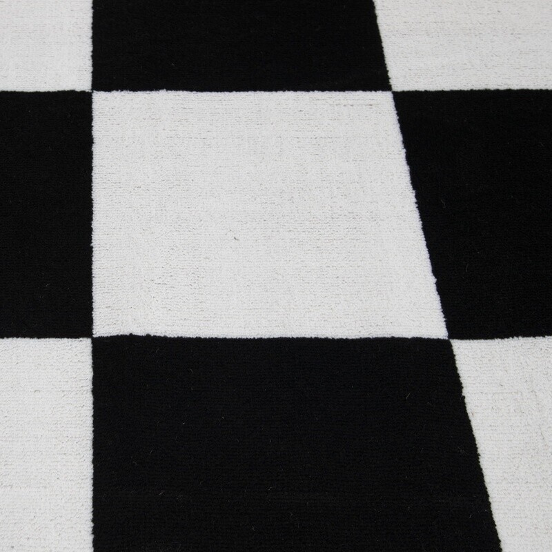5×7″ Checkered Indoor Area Rug Stain Resistant Machine Woven Polypropylene New