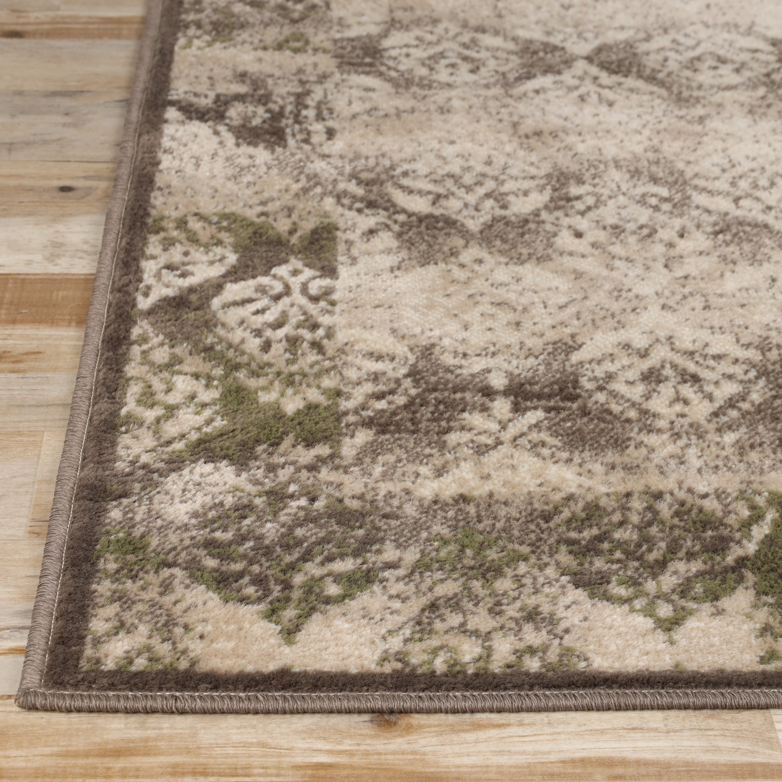 Mystique Modern Geometric Damask Ornamental Colorfast Indoor Area Rug or Runner