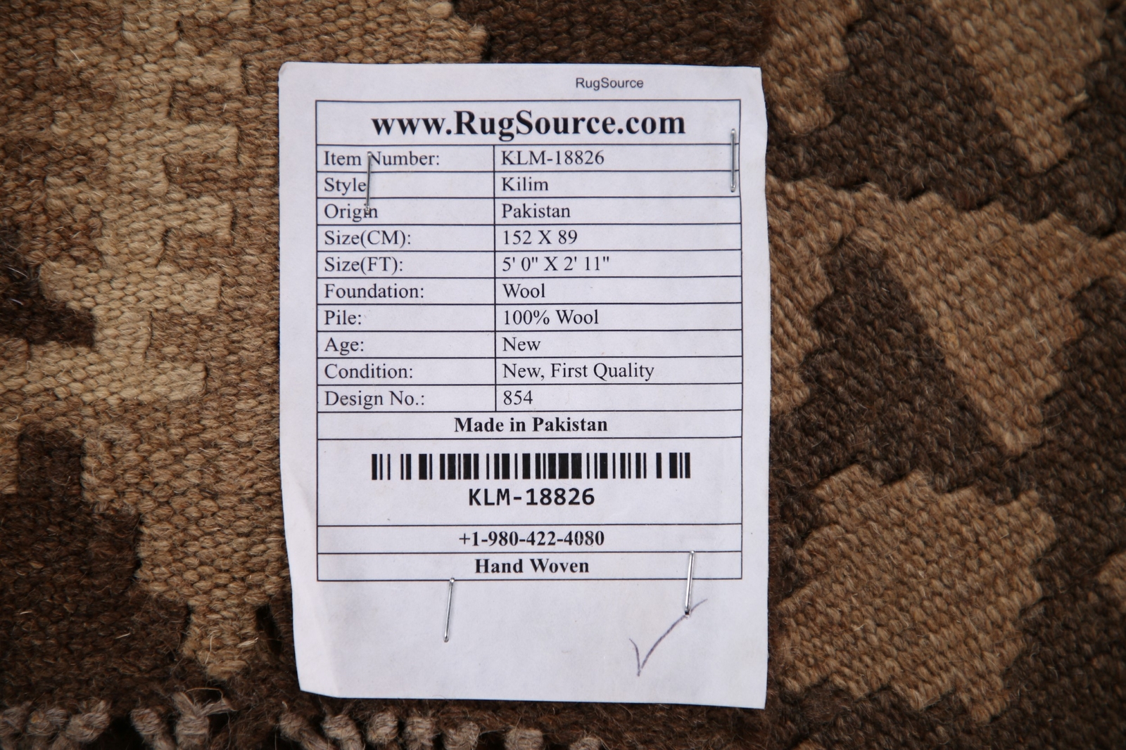 Southwestern Reversible Kilim Oriental Area Rug 3’x5′ Flat-weave Tribal Carpet