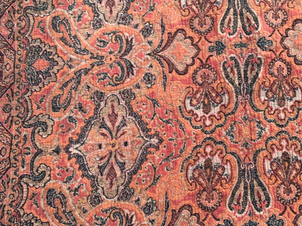 Vintage Paisley Shawl, 100 % Pure Woolen Scarf, Woolen shawl,Women Shawl 4×5 ft