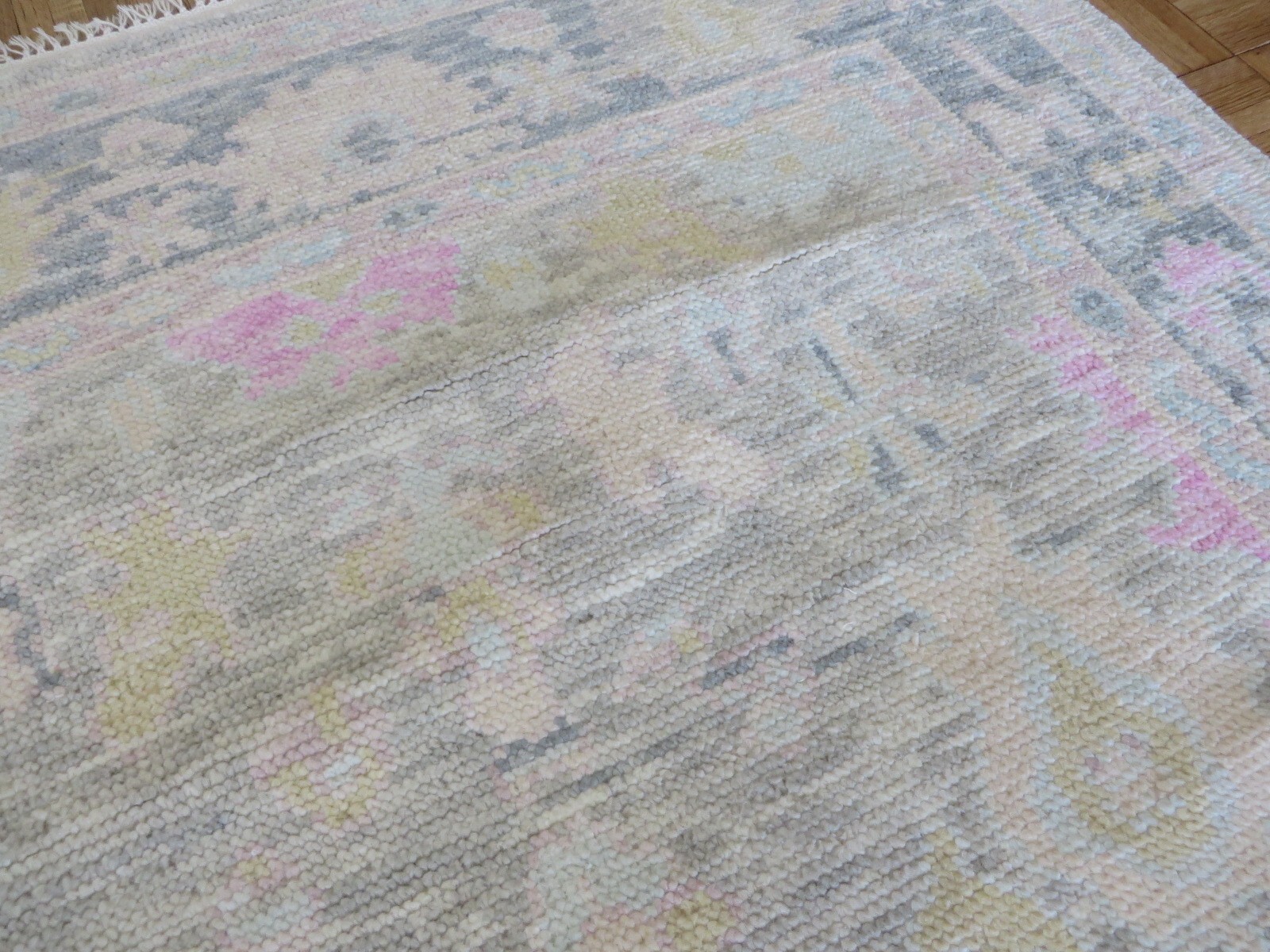 4 x 6 Hand Knotted Gray Modern Oushak Oriental Rug G14645