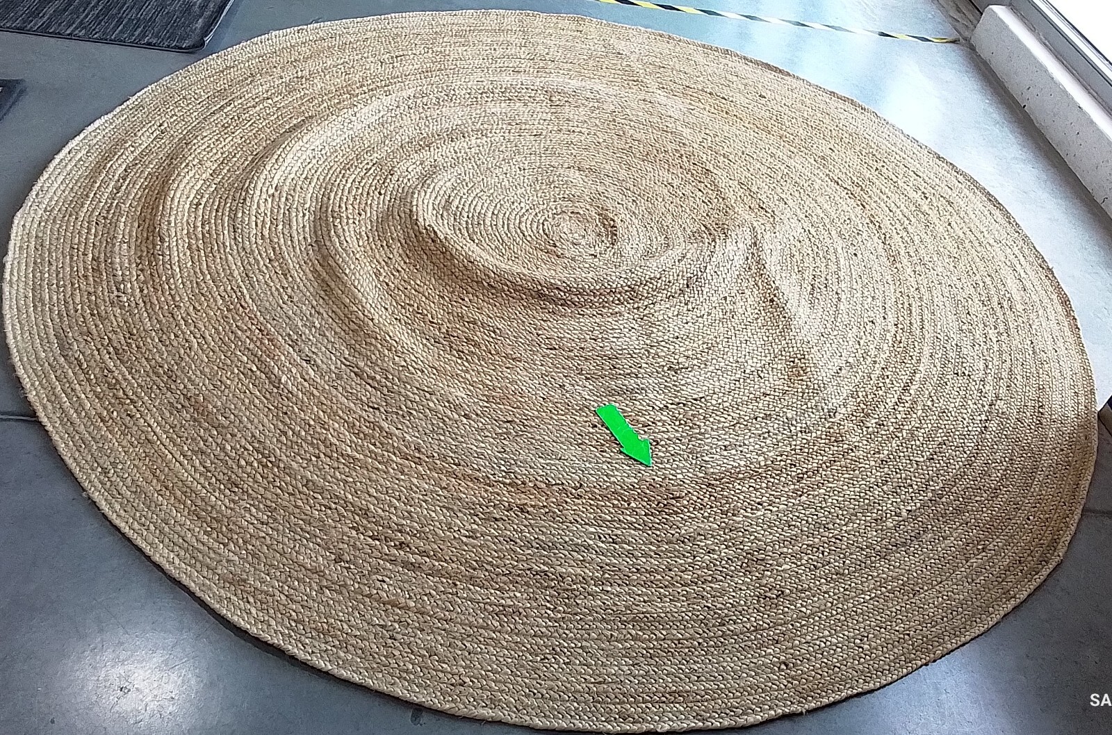 NATURAL 9′-0″ x 9′-0″ Broken Thread Rug, Reduced Price 1172763348 CAP252A-9R