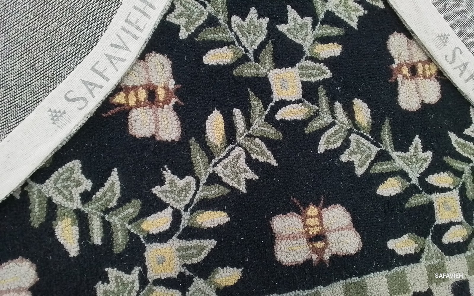 BLACK 7′-6″ x 9′-6″ Cut on Rug, Reduced Price 1172807809 HK55B-8OV