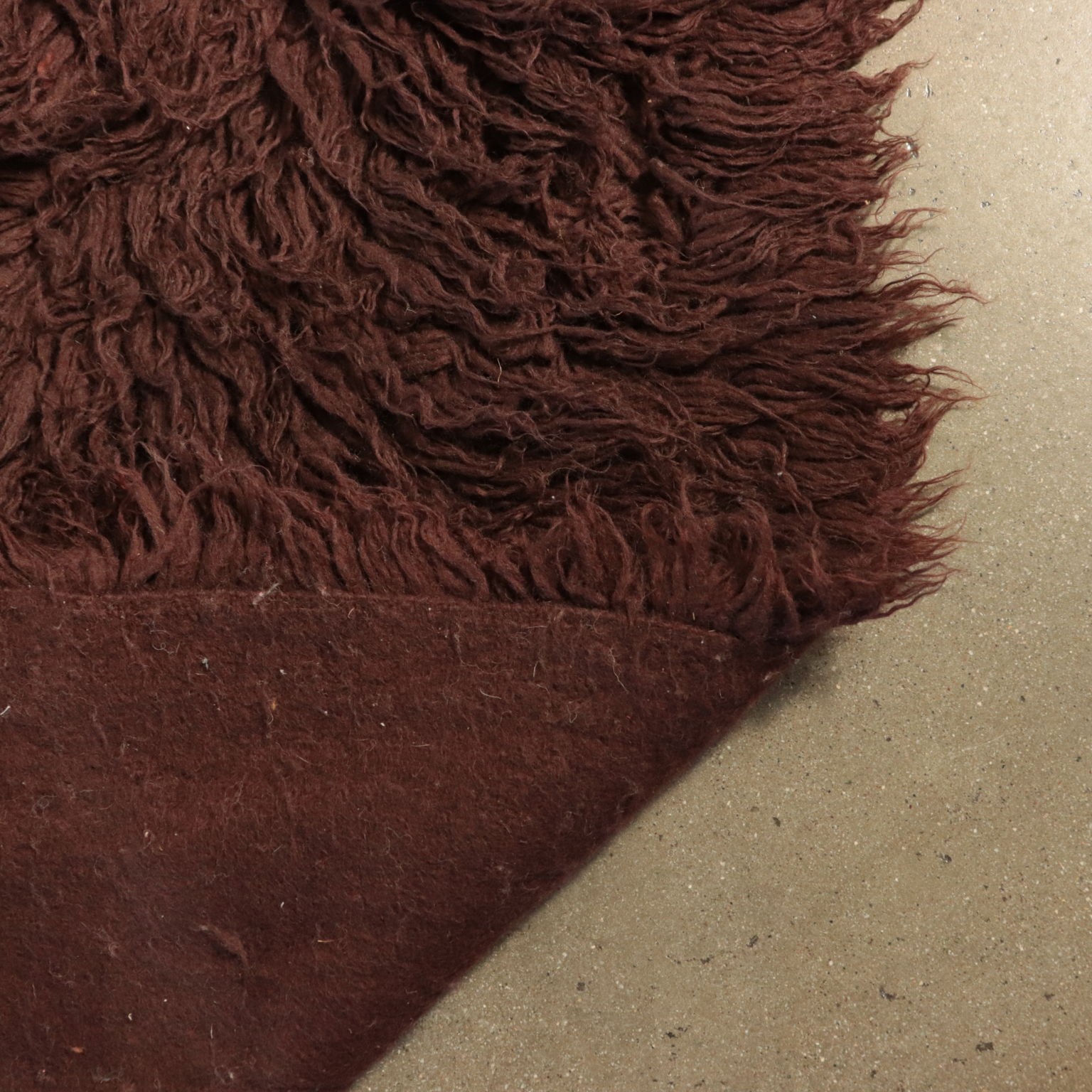 Vintage Shaggy Long-haired Rug 125.9 x 78.7 in Milan Italy 1970s