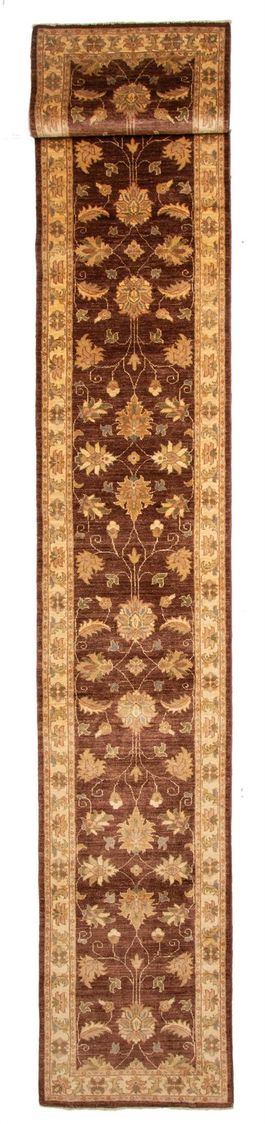 2’5″ x 16’4″ Vintage Hand-knotted Runner Rug Traditional Oriental Wool Carpet