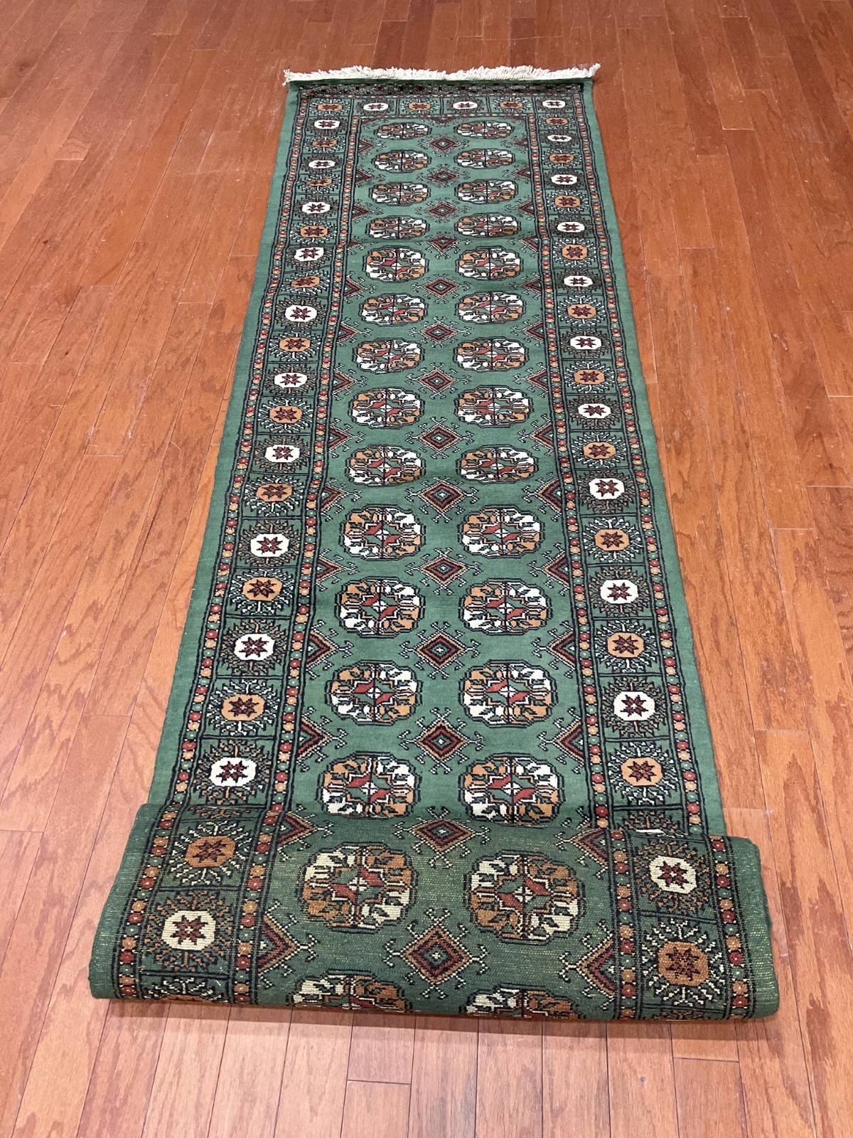 Hand Knotted Pakistani Bokhara Wool Runner ( 2’7 x 11’10)