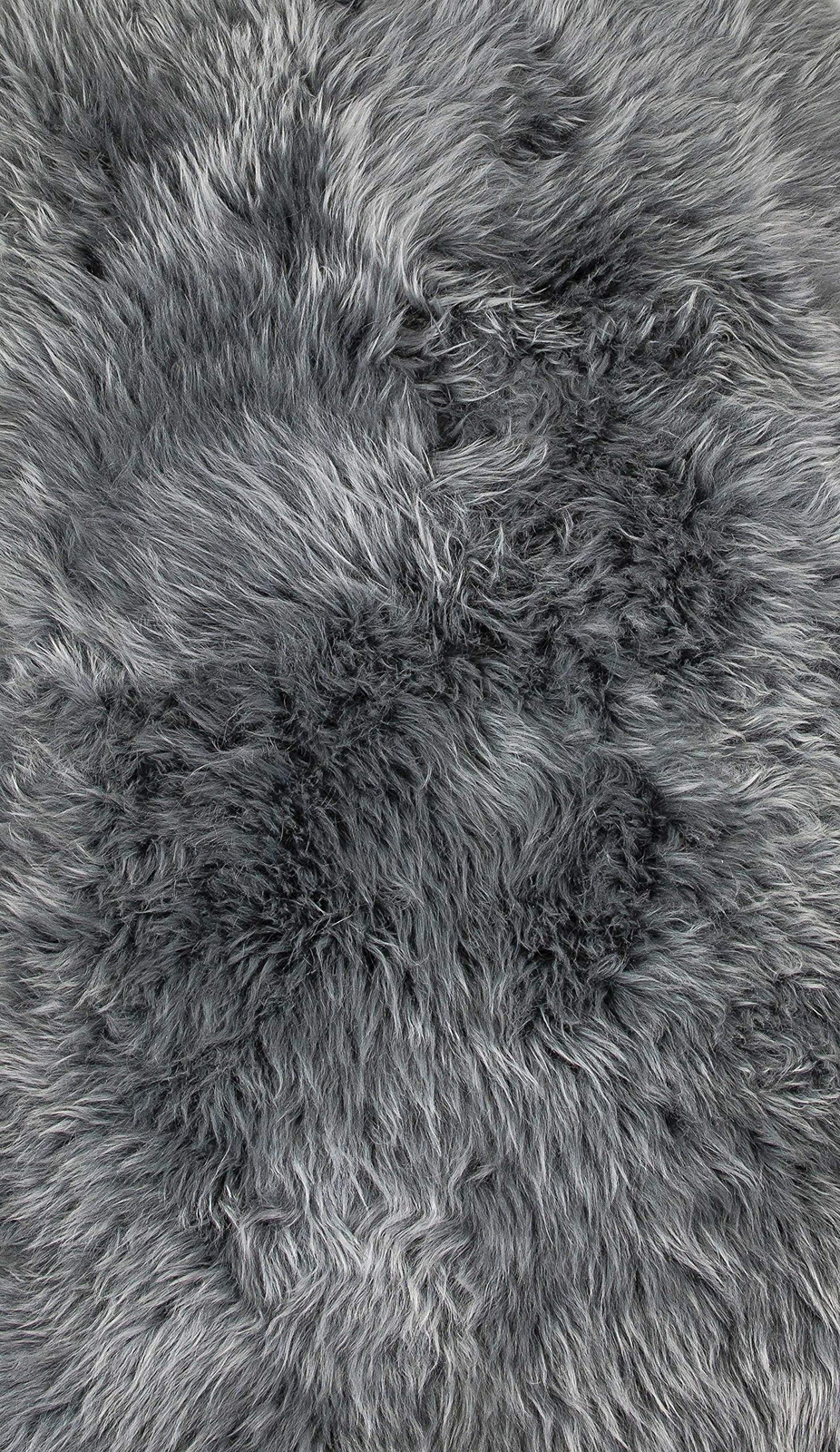 2′ X 3′ Warm Gray New Zealand Natural Sheepskin Rug