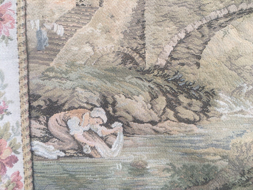 Vintage Tapestry, French Tapestry Stunning Pictorial Tapestry Home Decor 3×5 ft