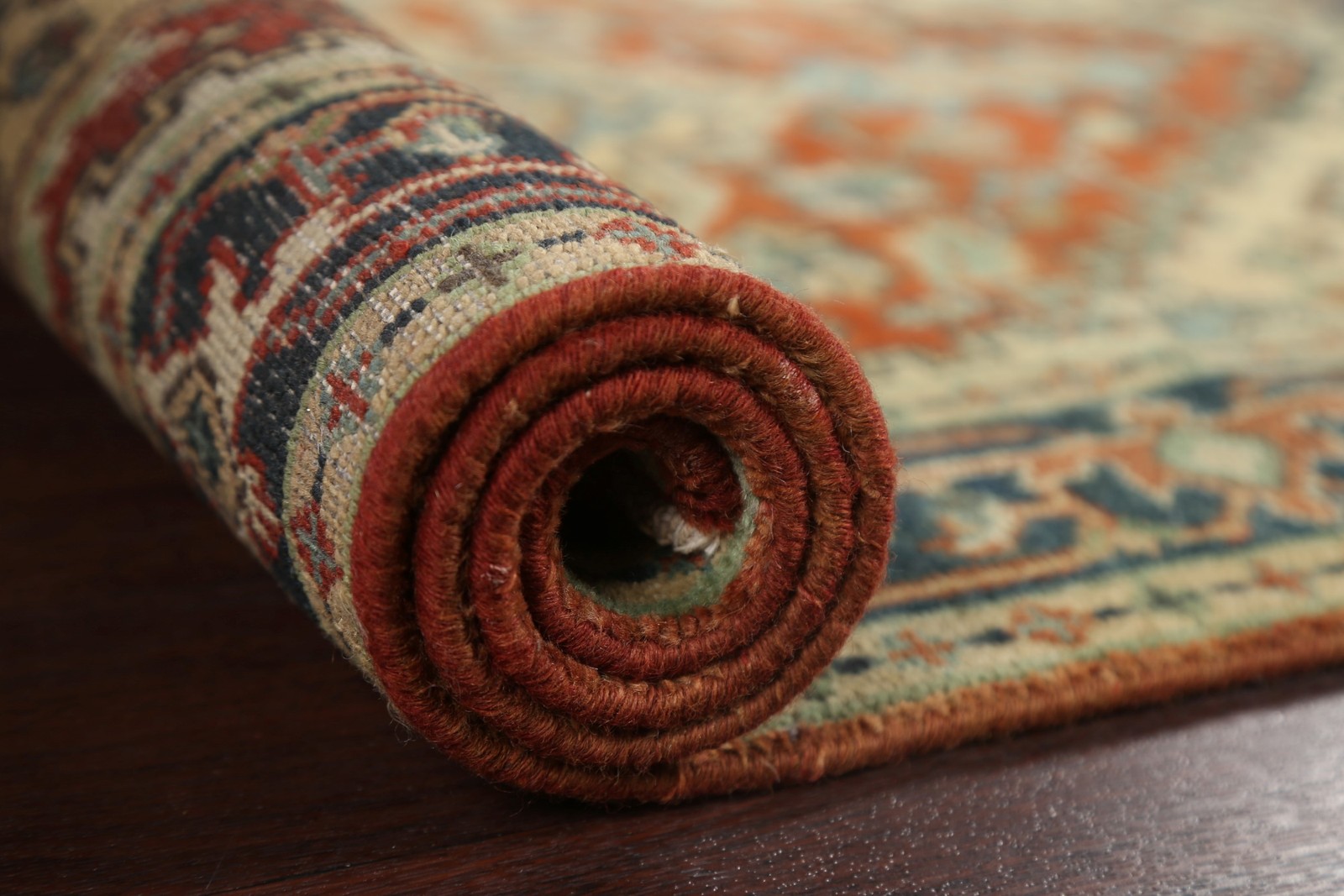Traditional Style Oriental Accent Rug 3×5 Hand-knotted Wool Geometric Pattern