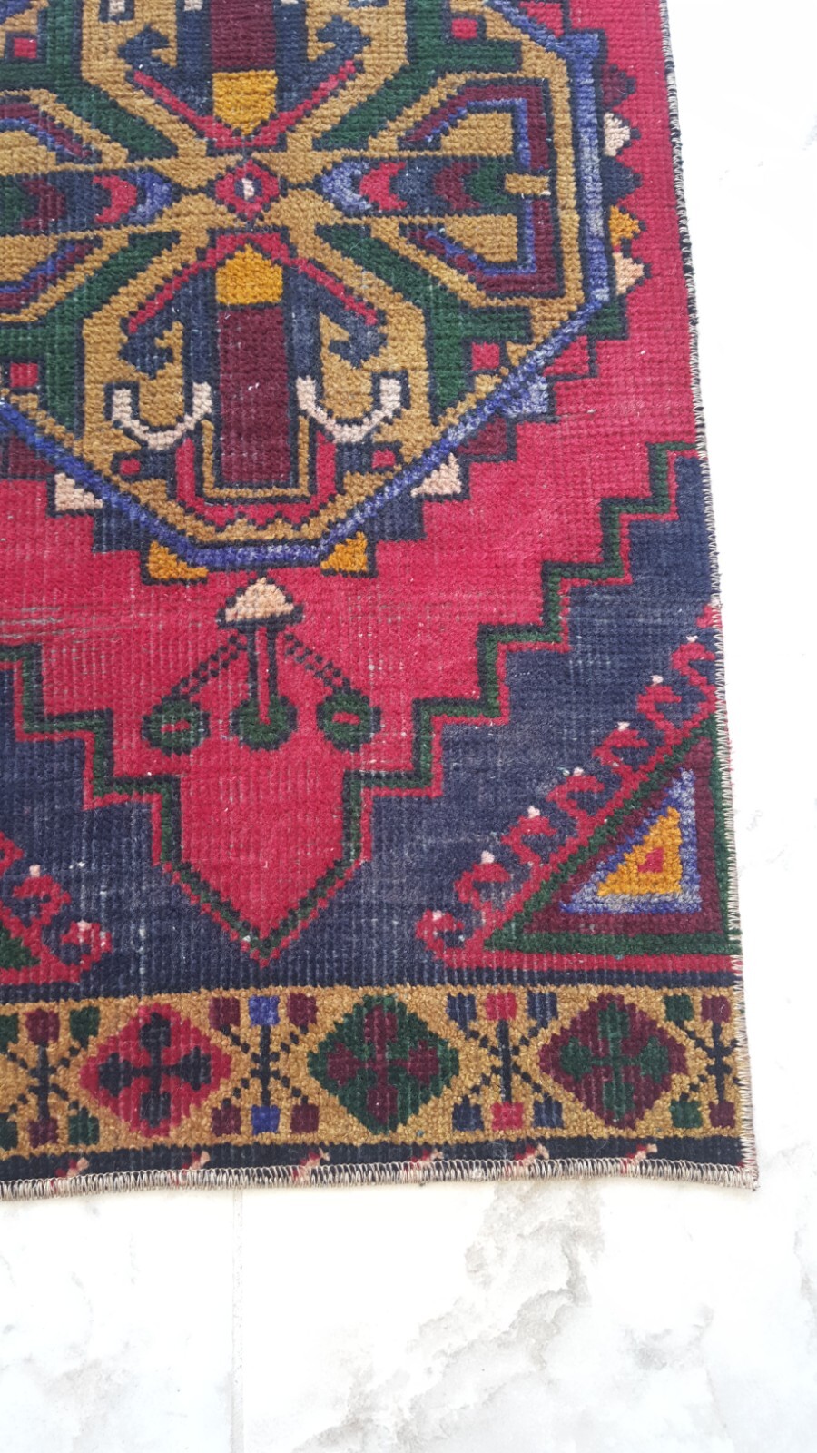 Tribal Knotted Carpet Rug Kitchen Decor Rug Floor Design Rug Antiq Motifs Rug FH