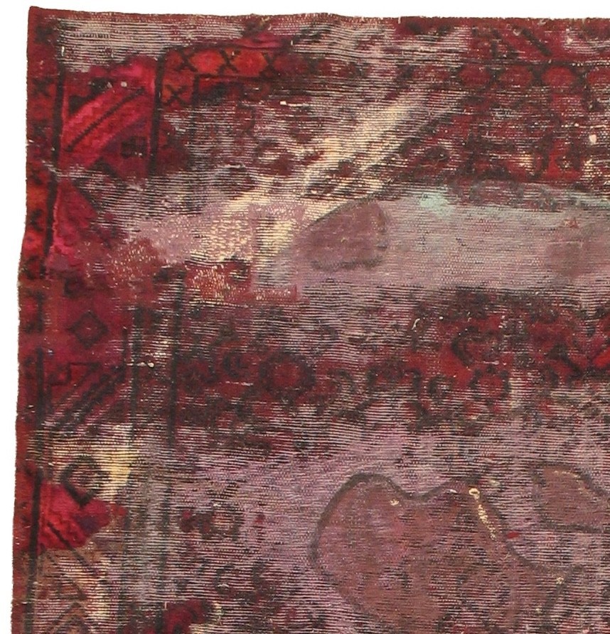 Figurative Painting Vintage Art Rug 5′ x 7′