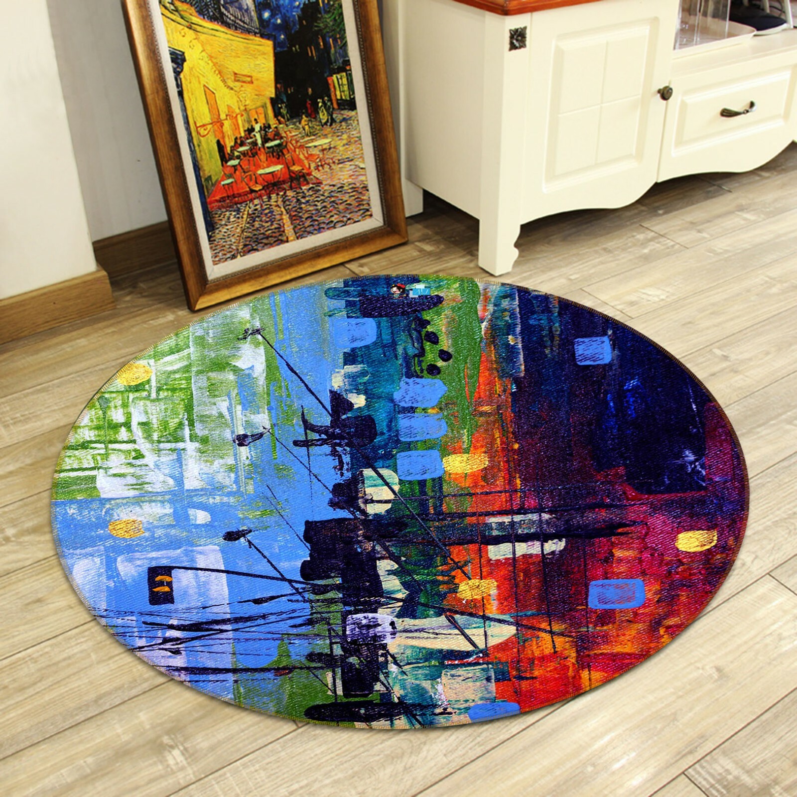 3D Color Oil Painting ZHUA077 Game Non Slip Rug Mat Photo Carpet Zoe