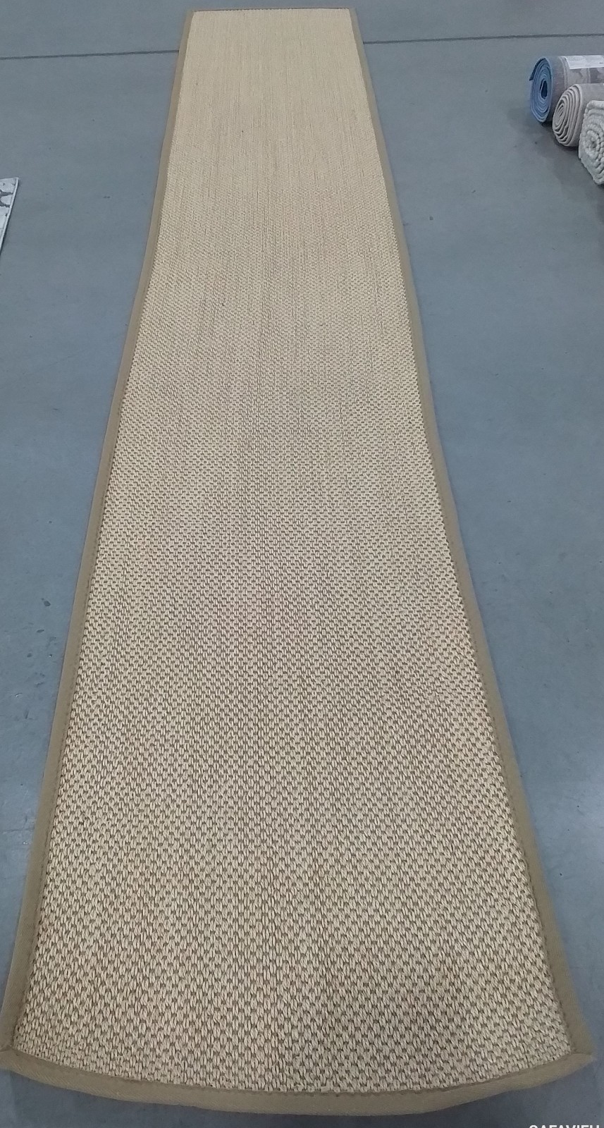 MAIZE / LINEN 2′-6″ x 14′-0″ Back Stain Rug, Reduced Price 1172781549 NF141B-214
