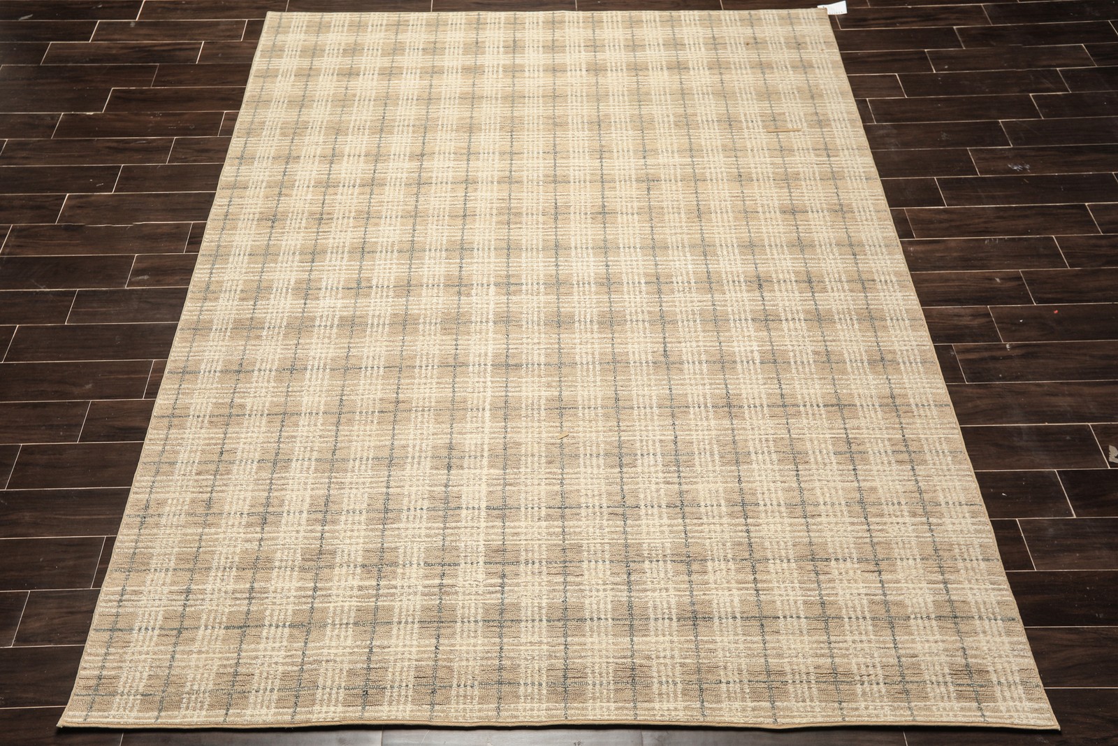 Multi Sizes Hand Loomed Wool Taupe, Ivory Textured Handmade Rug