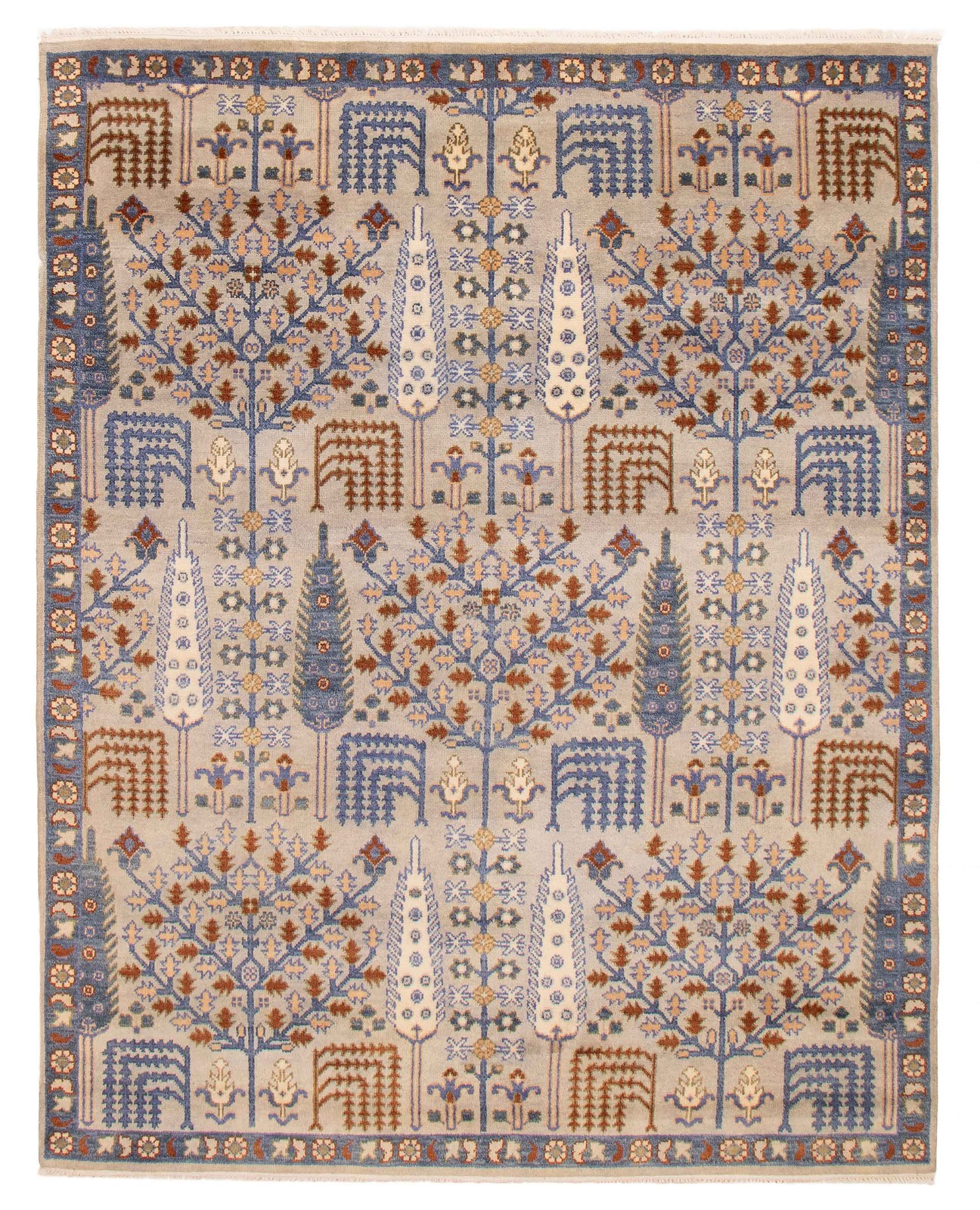 Hand Knotted Area Rug 7’11” x 10’1″ Traditional Oriental Wool Carpet