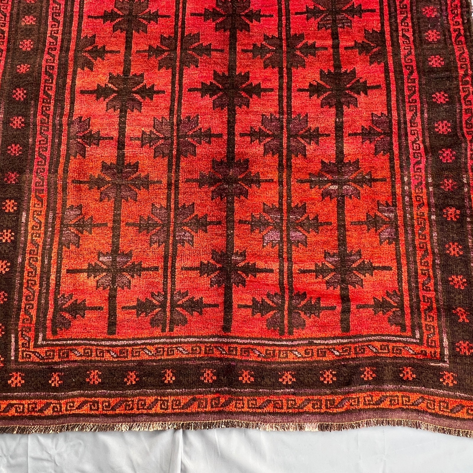 Hand Knotted Taimani Baluchi Rug – Wool Tribal Carpet, 5’5 x 9’9, Boho Decor