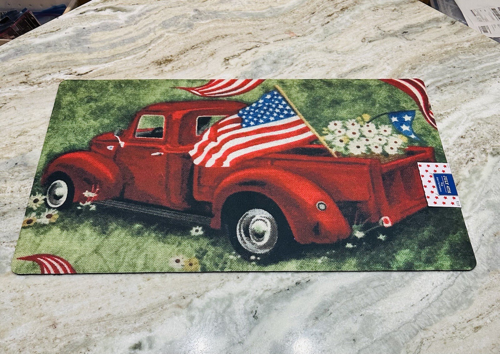 Hobby Lobby Indoor/Outdoor July 4 Rug:29.5x17Inches/Seasonal / Holiday-ShipN24Hr