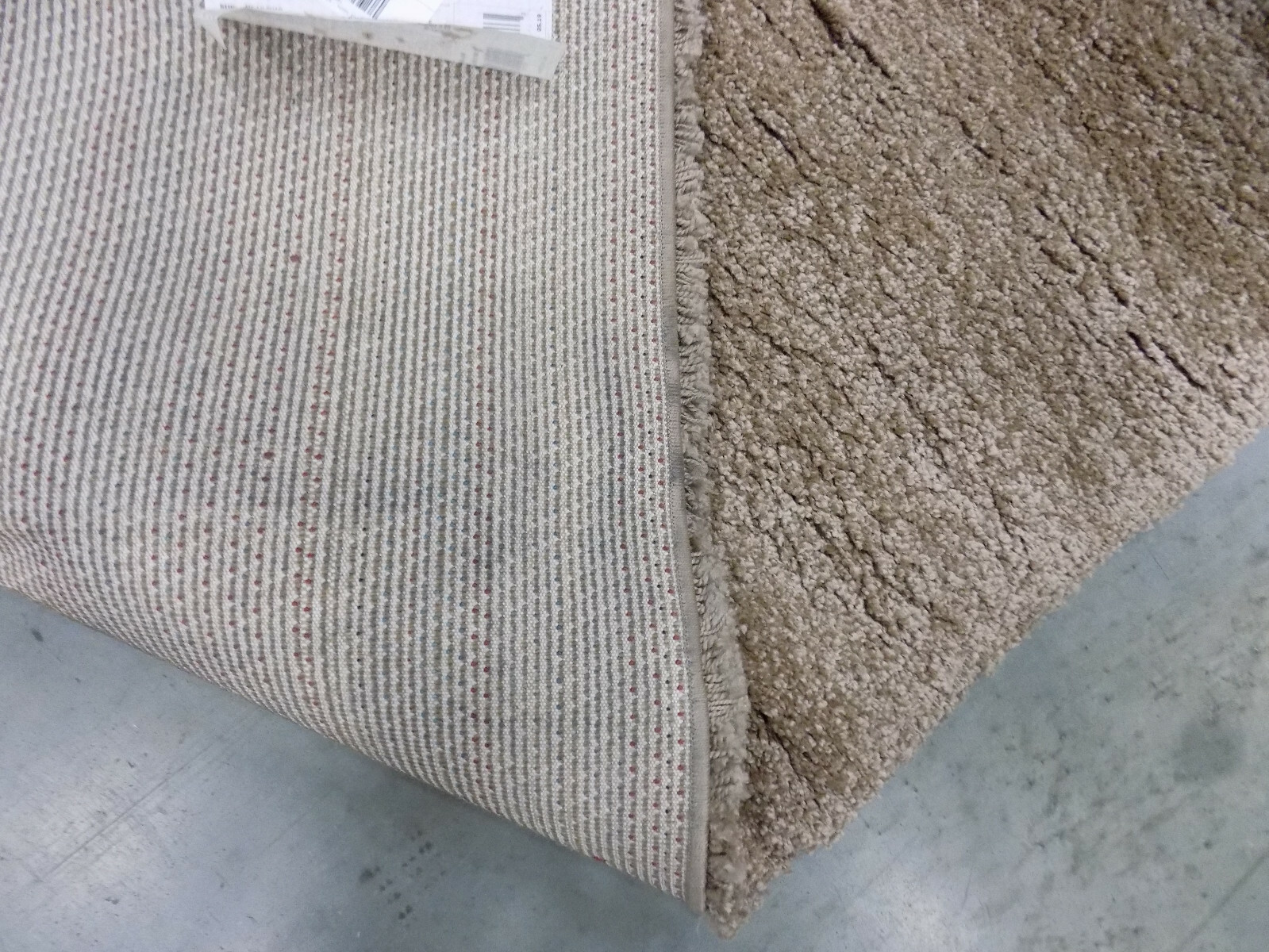 DARK BEIGE 7′ X 7′ Back stain Rug Reduced Price 1172591910 SG180-1414-7SQ