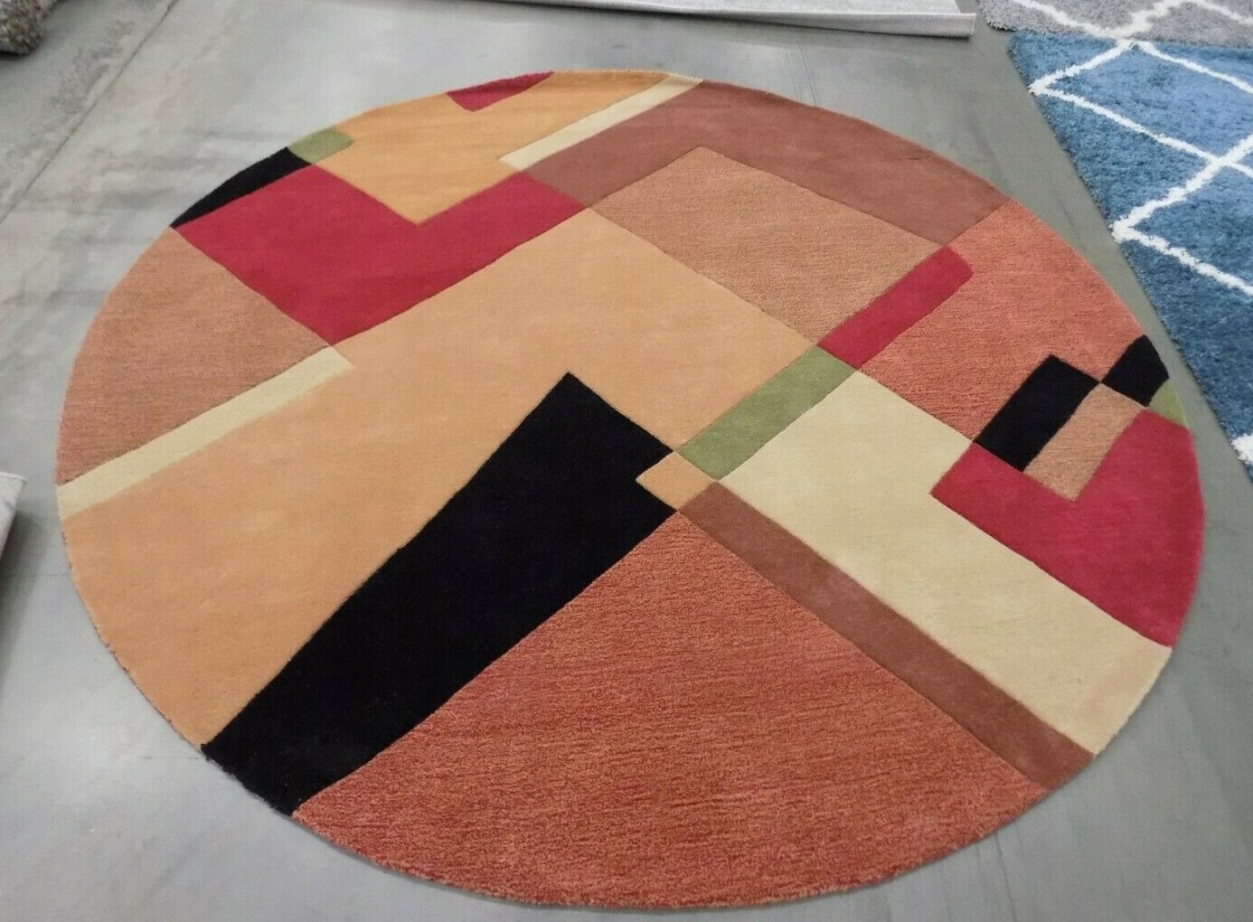 MULTI 7′-9″ X 7′-9″ R Back Stain Rug Reduced Price 1172576001 RD868A-8R