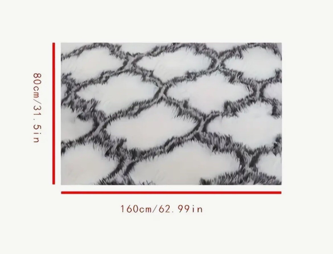 Brand New White Rug (100% Polyster)63×33