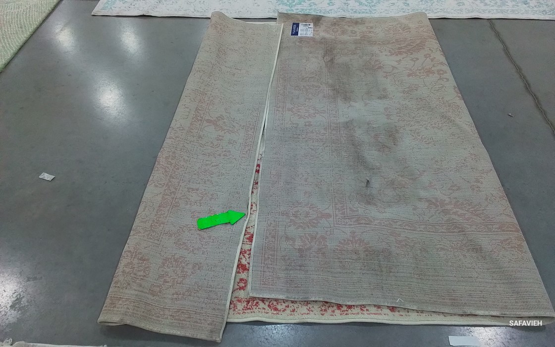 IVORY / ROSE 6′-0″ x 9′-0″ Back Stain Rug, Reduced Price 1172806784 ADR109H-6