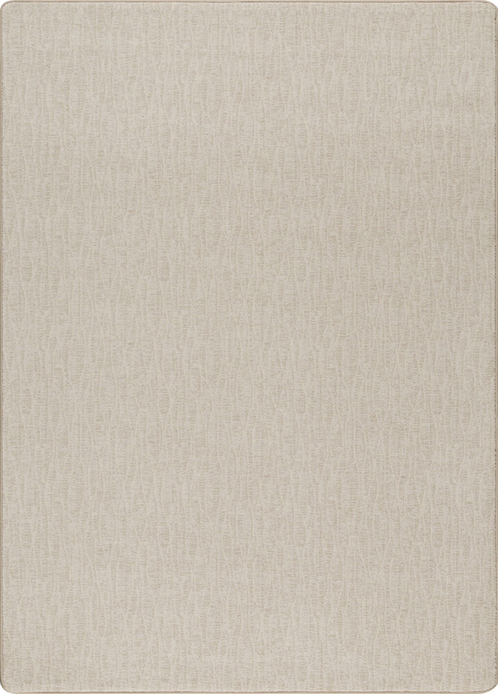 Milliken Beige Contemporary Single Colored Cream Area Rug Solid Woven Edge Flax