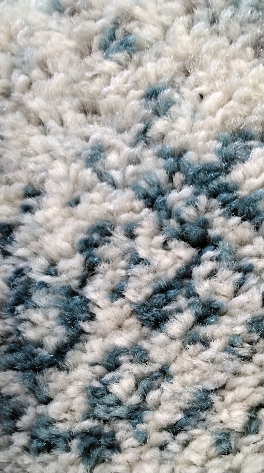 IVORY / TURQUOISE 2′ X 7′ Back Stain Rug, Reduced Price 1172702912 TUL264B-27