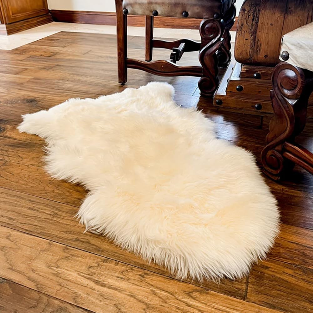 Genuine Sheepskin 100 New Zealand Sheepskin Wool Area Rug |Single Pelt 2x 3, …