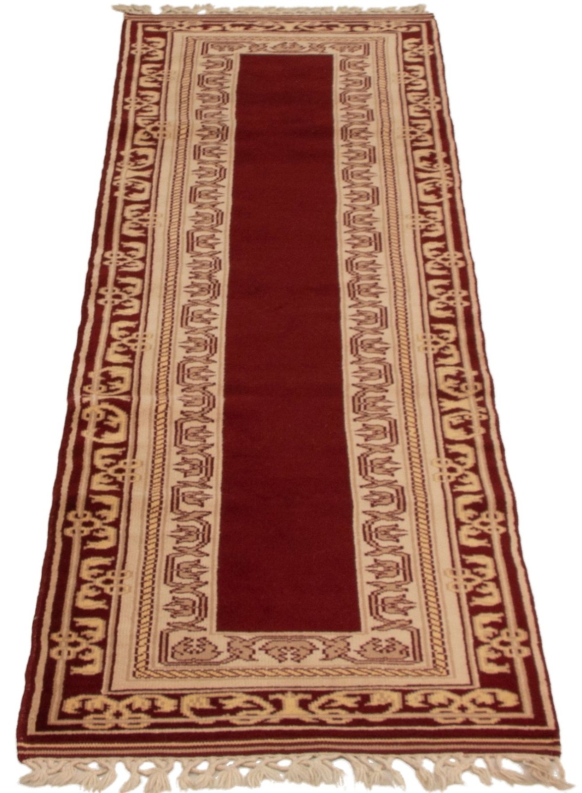 2’6″ x 8’11” Vintage Hand-knotted Runner Rug Traditional Oriental Wool Carpet