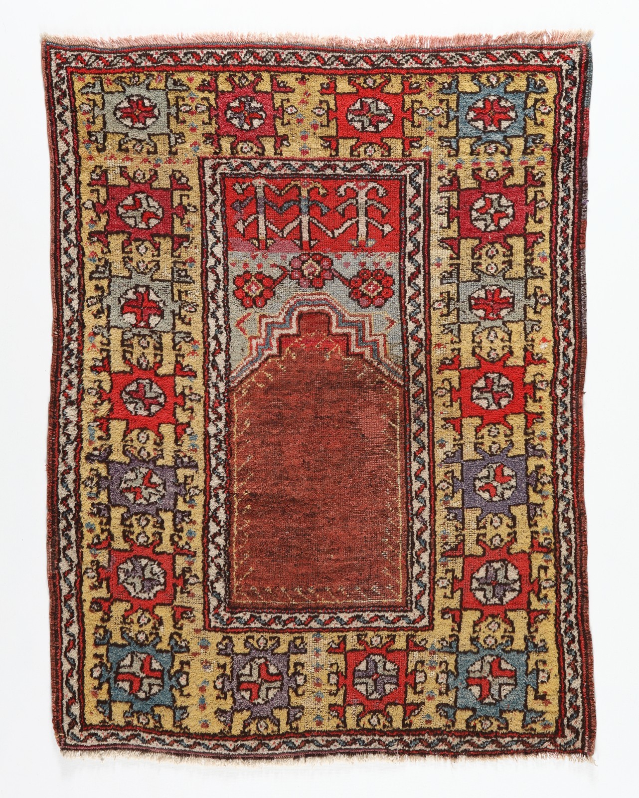 Antique Milas Rug – Early 20th Century, Collector’s Piece, Wall Handing art