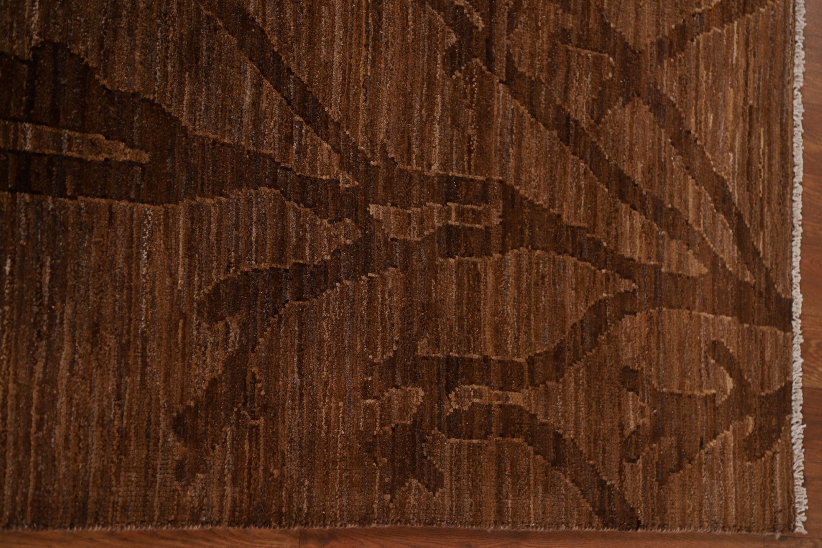 Versatile Gabbeh Kashkoli Brown Wool Modern Accent Rug Ideal for Any Room 5×6 ft