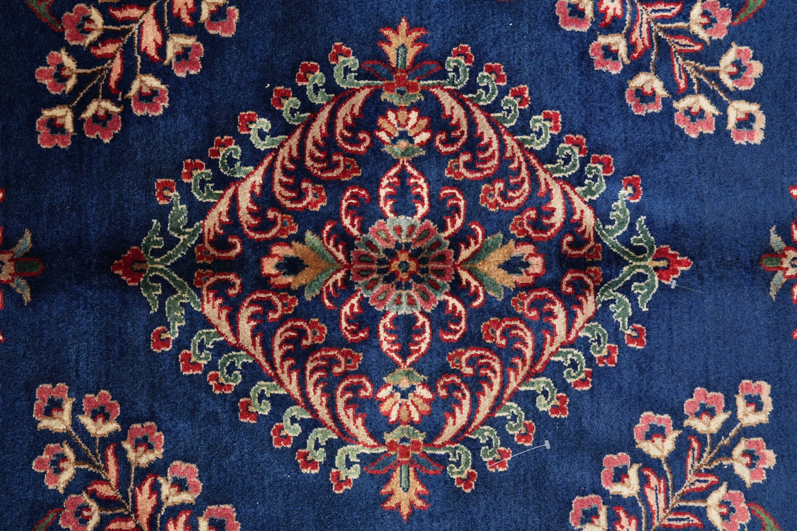 10 x 14 Sarouuk Mohajeraan Lustrous Silky Wool Blue Rug #PIX-15763
