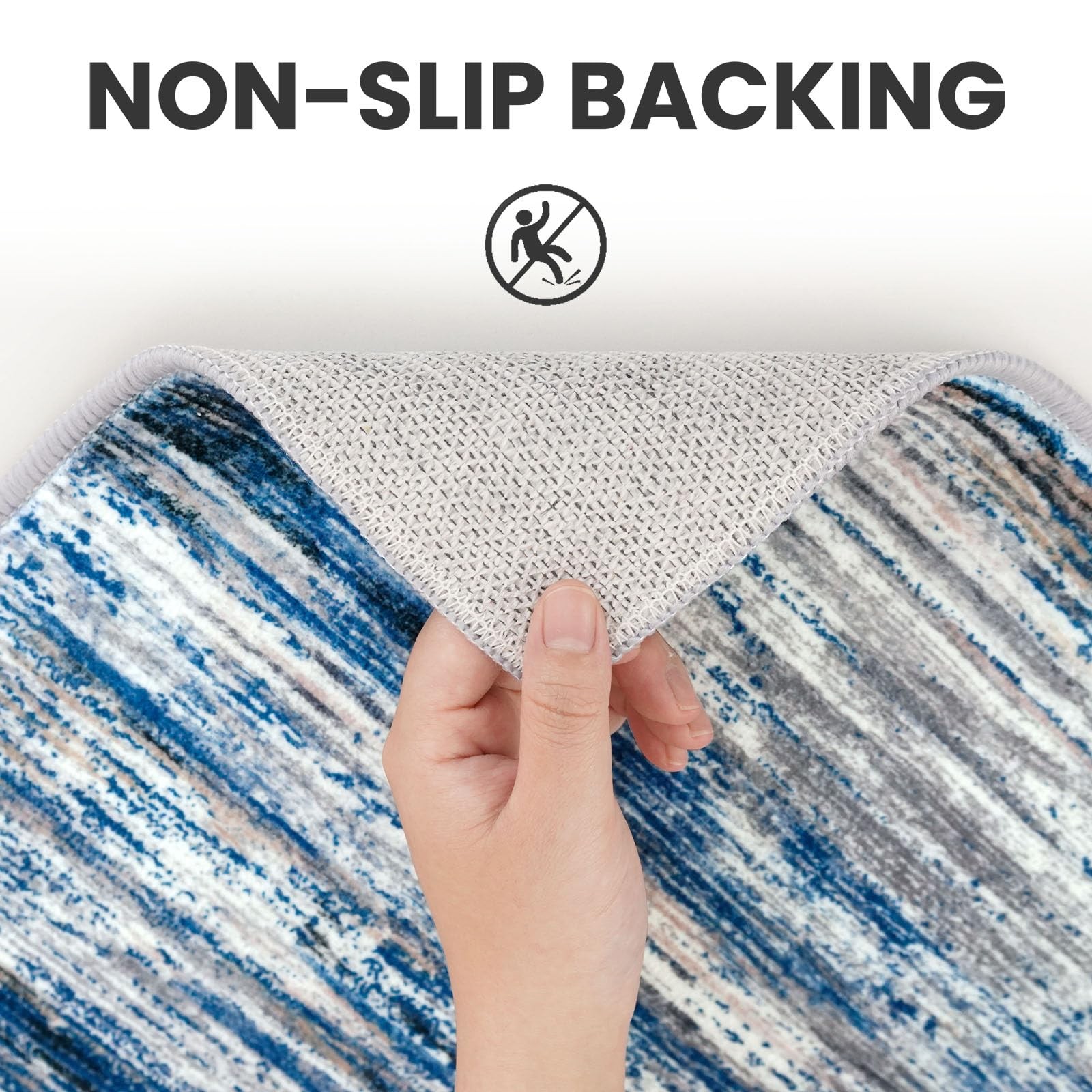 2×3 Navy Blue Gray Neutral 2′ x 3′ (Rectangular) Navy Blue/Gray/Neutral/Multi