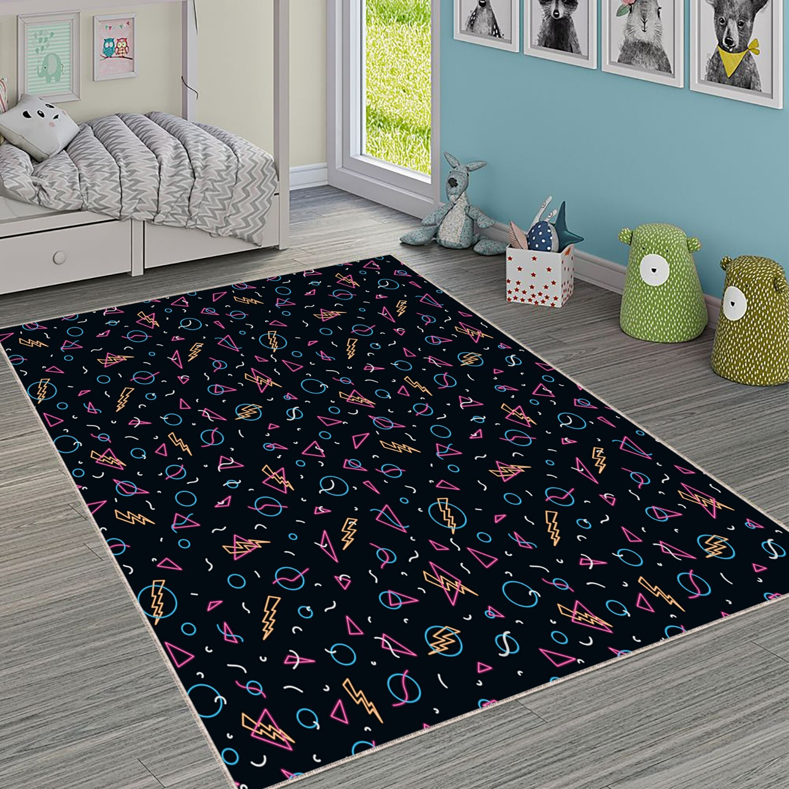 Arcade Carpet, Bowling Alley Carpet, Game Room Rug, Player Charter Rug, Game Rug
