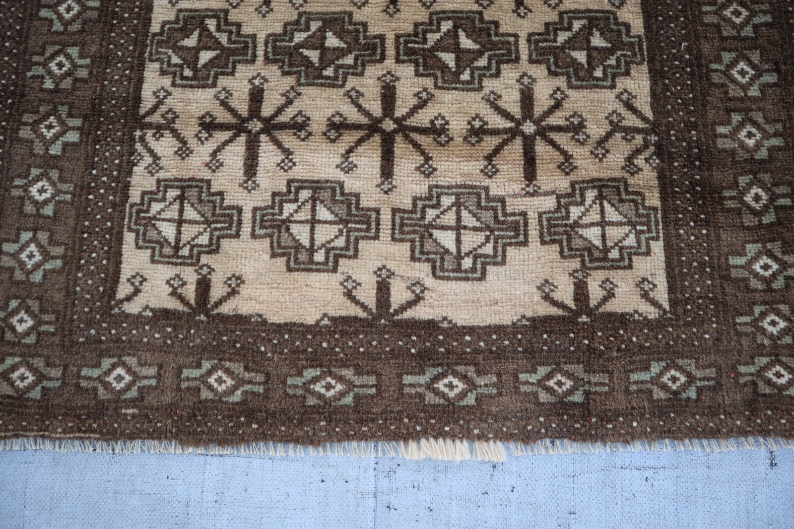 2’8×5’0 ft Beige Handmade Muted Neutral Rug/ Oriental Rug/ Vintage Entryway Rug