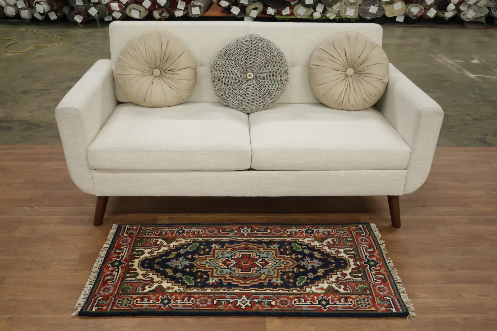 Vibrant 2×4 Geometric Handcrafted Artisan Accent Rug